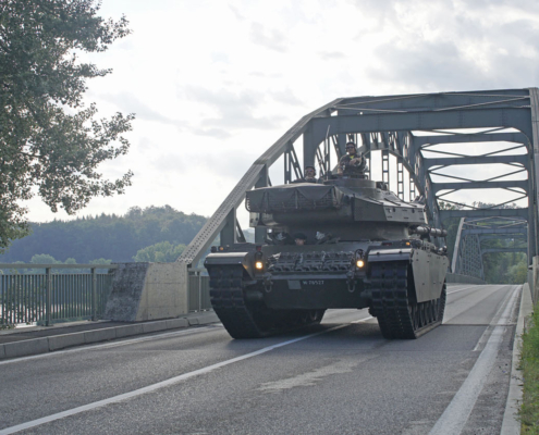 crossing the "Koblenz-Bridge"